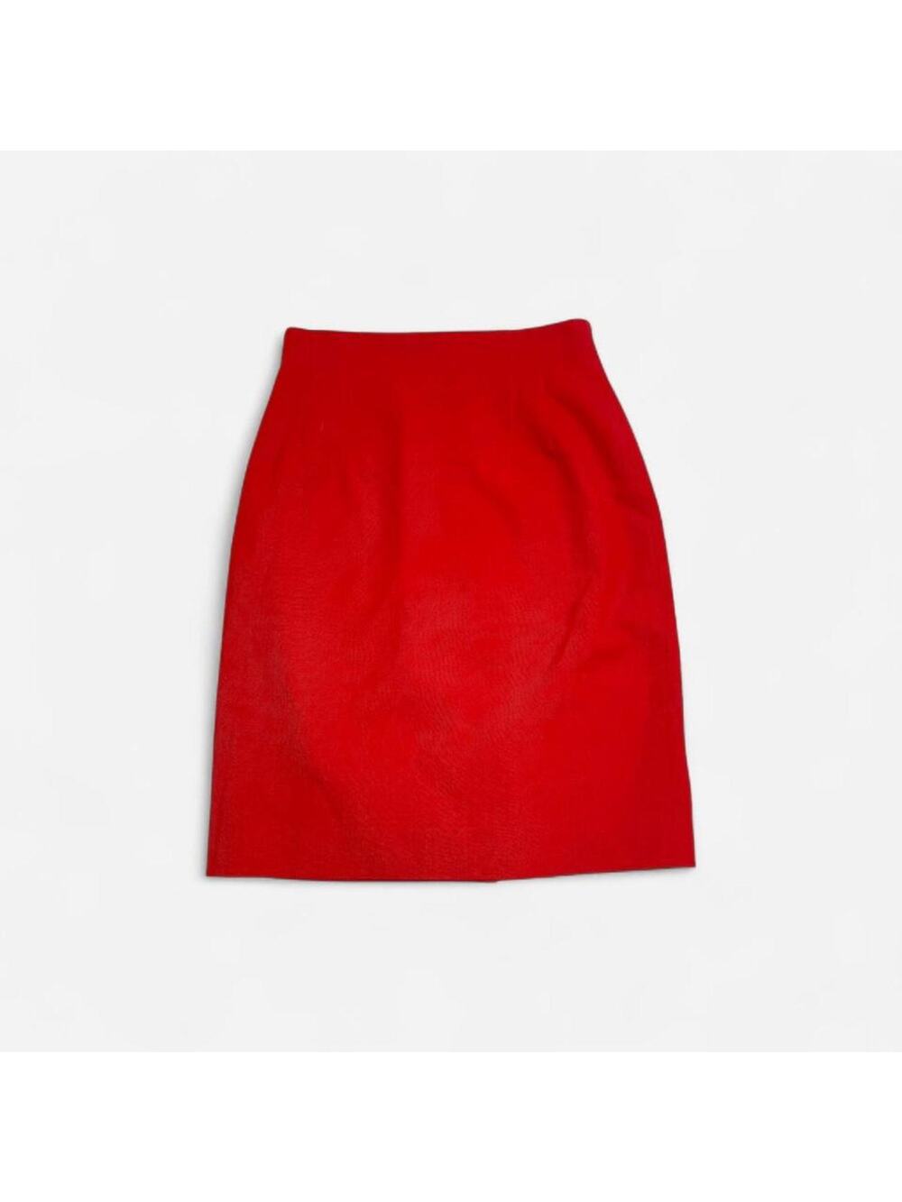 Vintage red wool pencil skirt high rise - from Jones NY petite